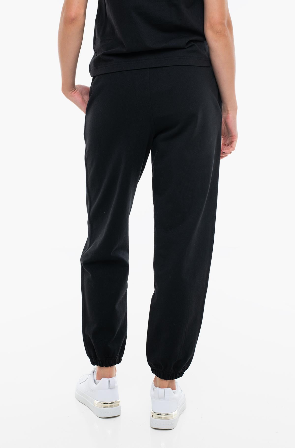 Calvin Klein Unisex Monologo French Terry Jogger In Black