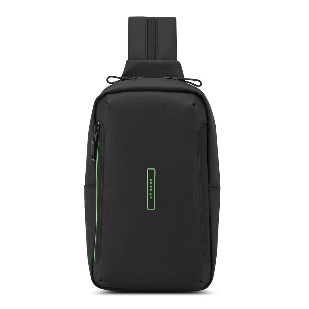 Valigeria Roncato Norway Crossbody Backpack Bag In Black