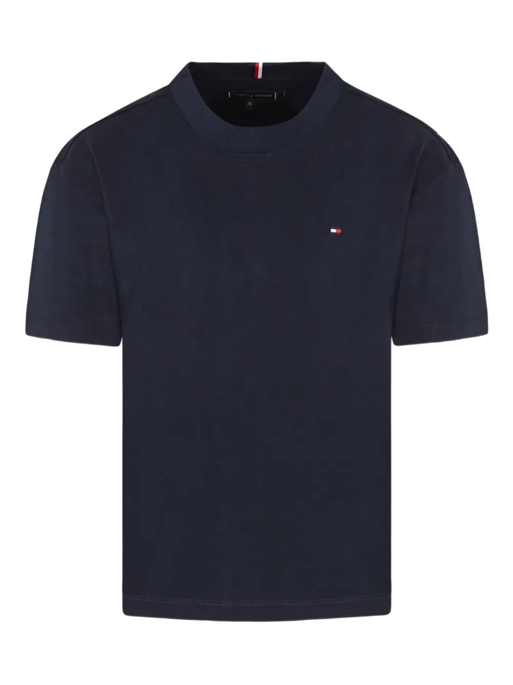 Tommy Hilfiger Boys Cotton Regular Fit T-Shirt In Navy