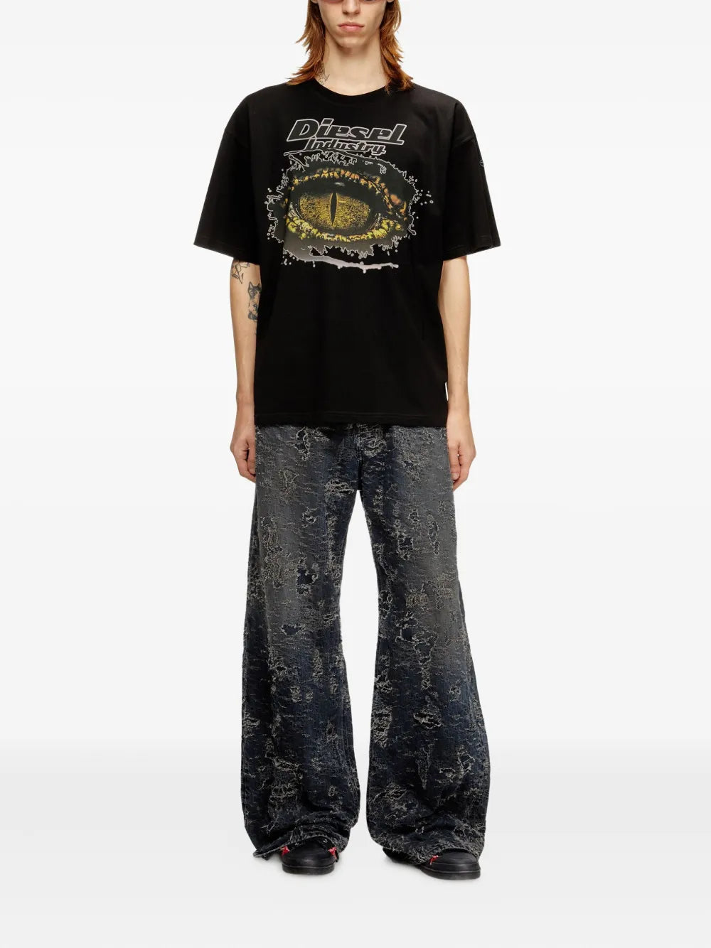 Diesel Mens T-Boxt-T25 Relaxed T-Shirt In Black