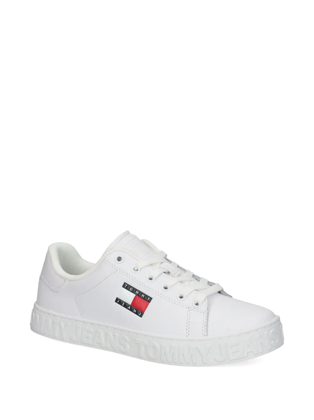 Tommy Hilfiger Womens Logo Sneaker in White