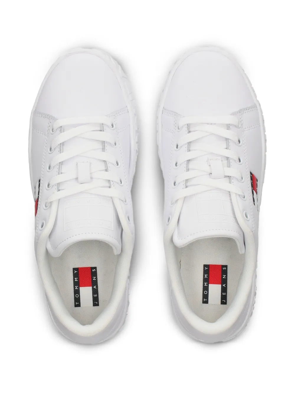 Tommy Hilfiger Womens Logo Sneaker in White