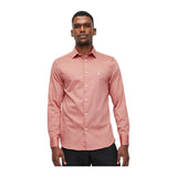 Polo Mens Essential Sateen Long Sleeve Shirt In Pink
