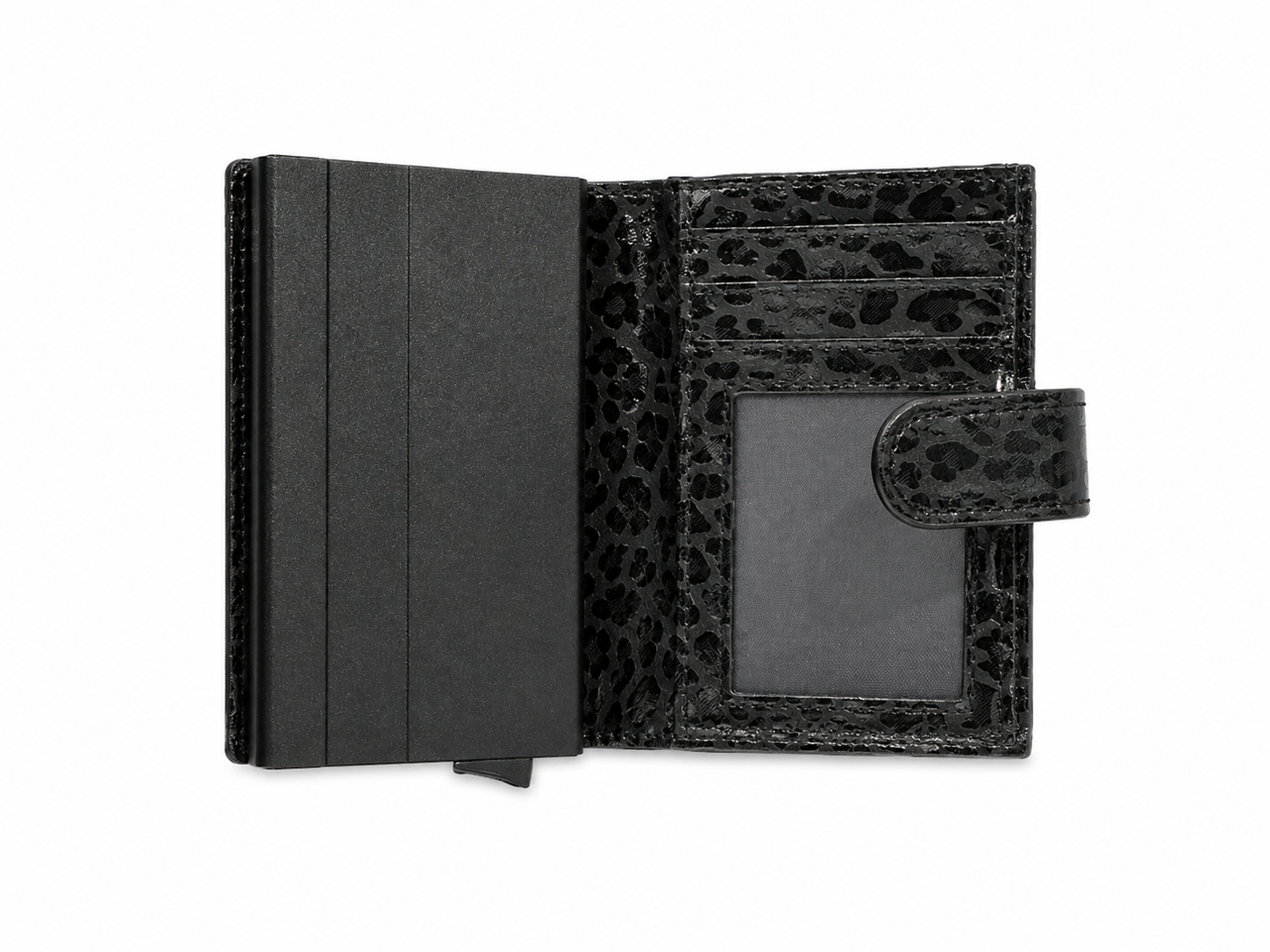 Bossi Womens Mechanism wallet With Coin Pocket In Black