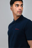 Ben Shermen Ben Polo Short Sleeve Golfer In Navy