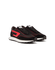 Diesel Mens Black/Red S-Racer Lc Sneakers