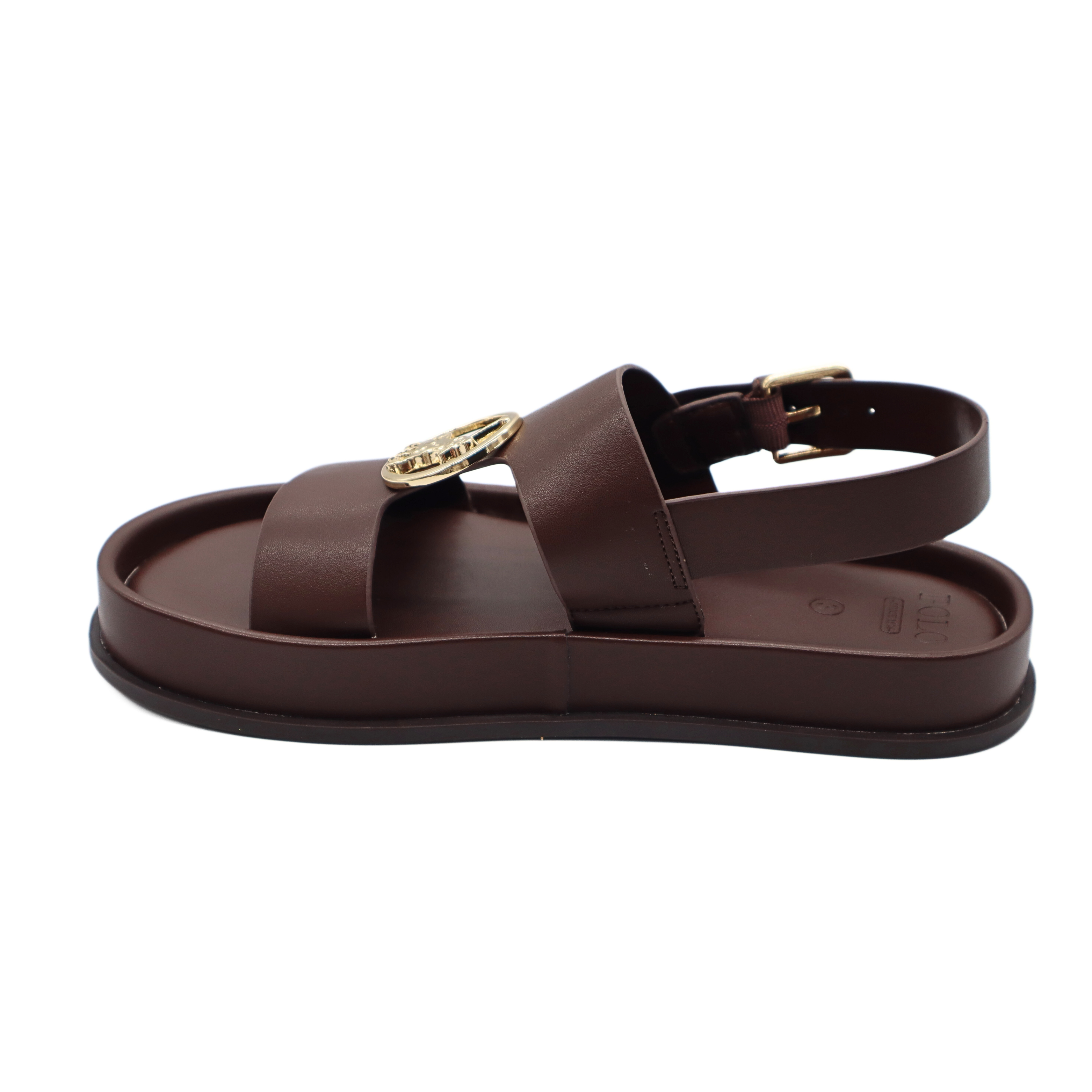 Exclusive Polo Womens Moulded Unit Trim Sandal Brown