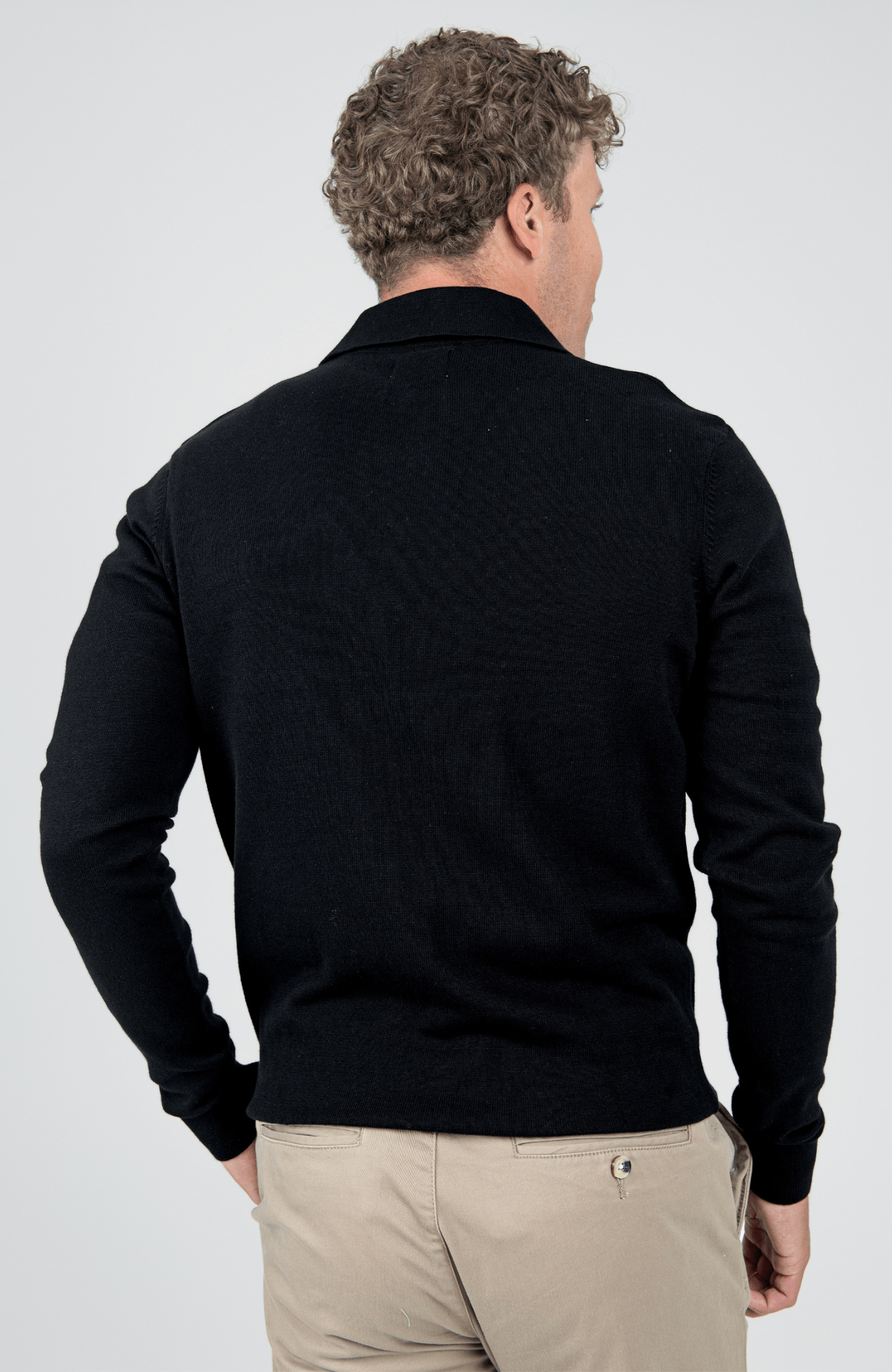Ben Sherman Black Knit Sportshirt