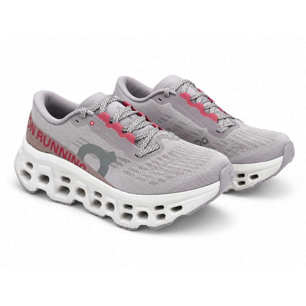 On Womens Cloudmoster 3.0 Shoes In Ether Ivory