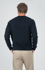 Bensherman Knit Crew Neck Sweater In Black