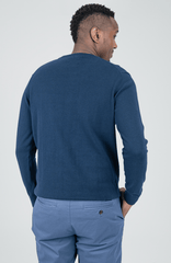 Bensherman Knit Crew Neck In Navy