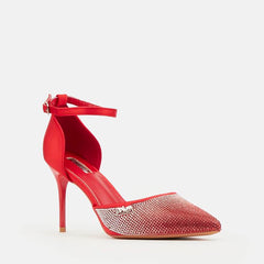 Plum Pl081343 Ladies Elise Heels Red