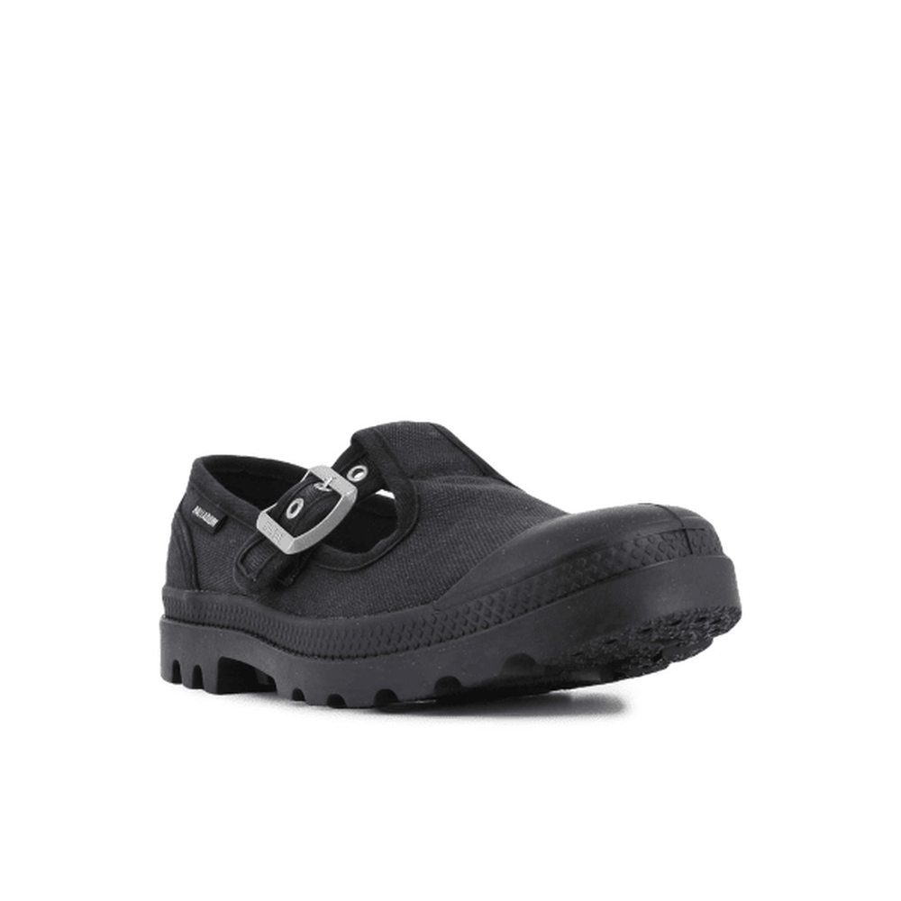 Palladium Womens Pampa M-Jane Washed Shoes in Black