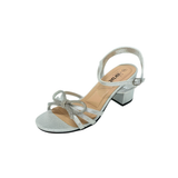 Orbit Ladies Evening Sandal Heels In Silver