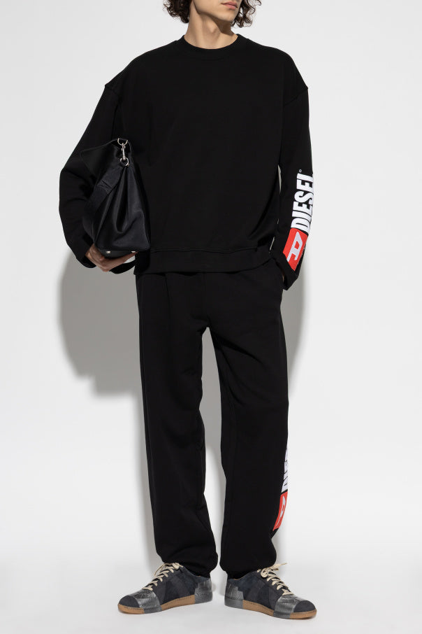 Diesel Mens S-Boxt-Nc Crew Sweatshirt In Black