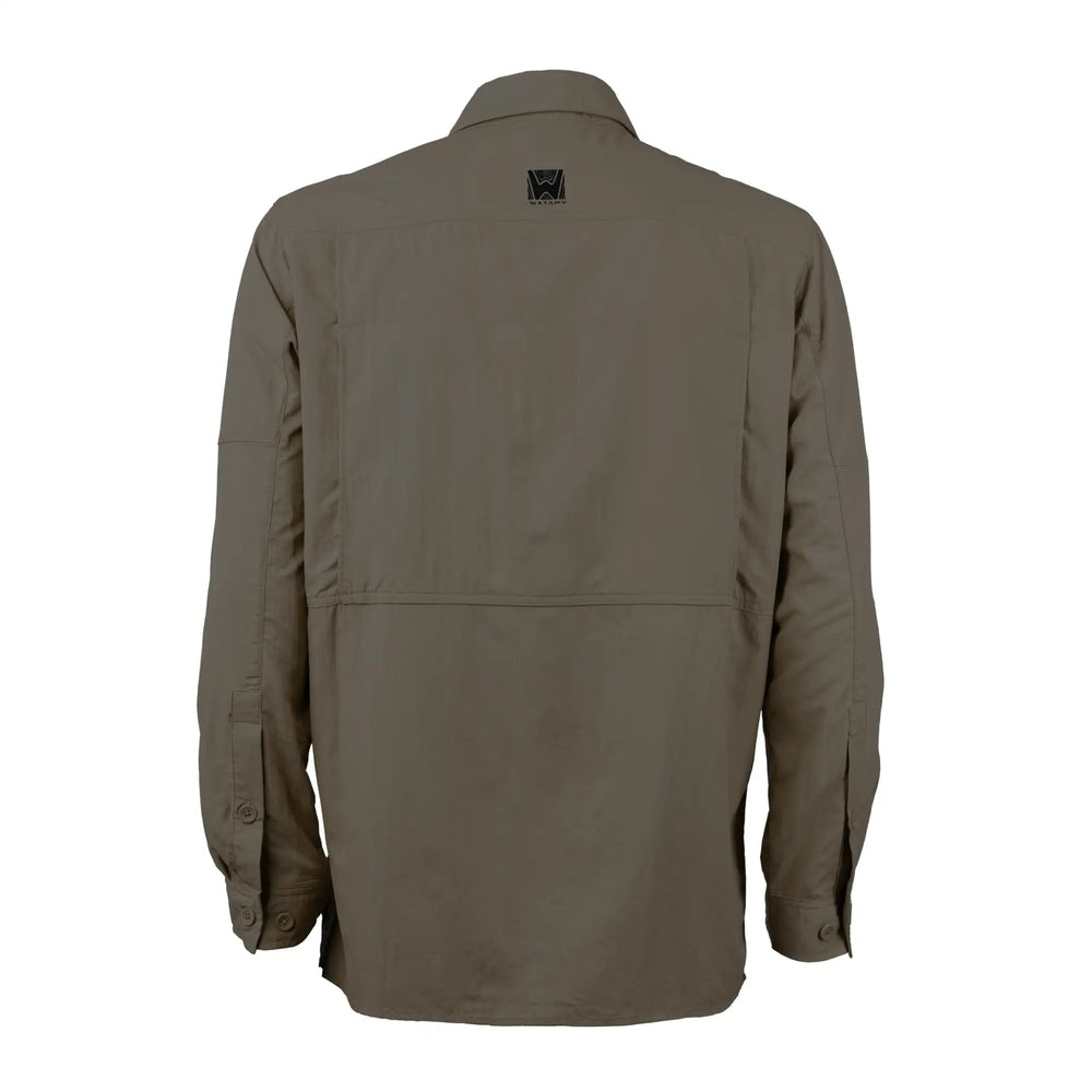 Watamu Mens Pemba Long Sleeves Shirt In Putty