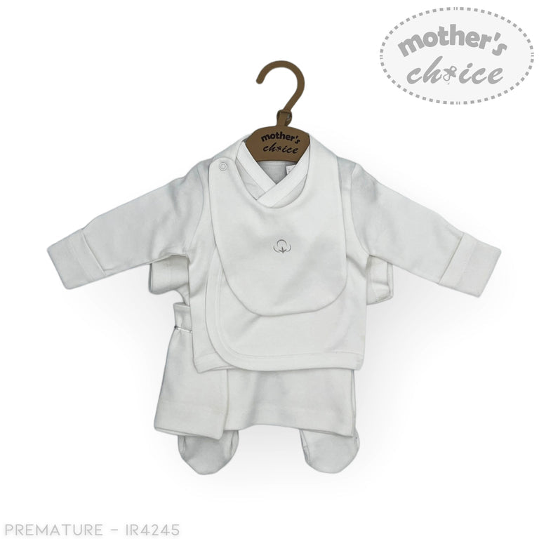 Mother's Choice Unisex Kids Prem 5 Pc Set In White
