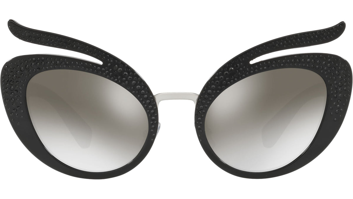Miu Miu Catlook Frame Sunglasses For Women In Black