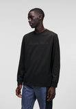 Karl Lagerfeld Mens Long Sleeve T-Shirt In Black