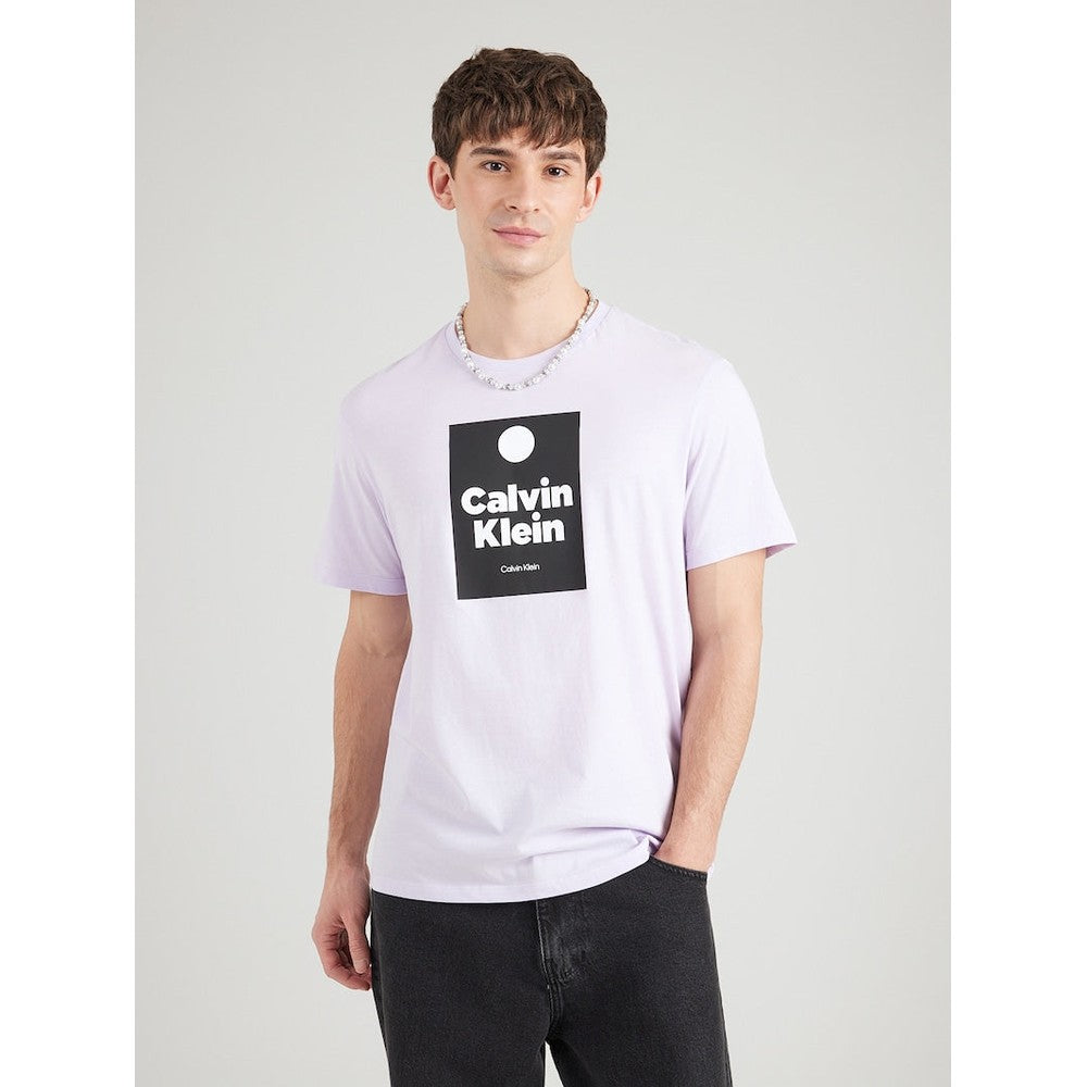 Calvin Klein Mens Wholesale Jeans Graphic T-Shirt in Lilac