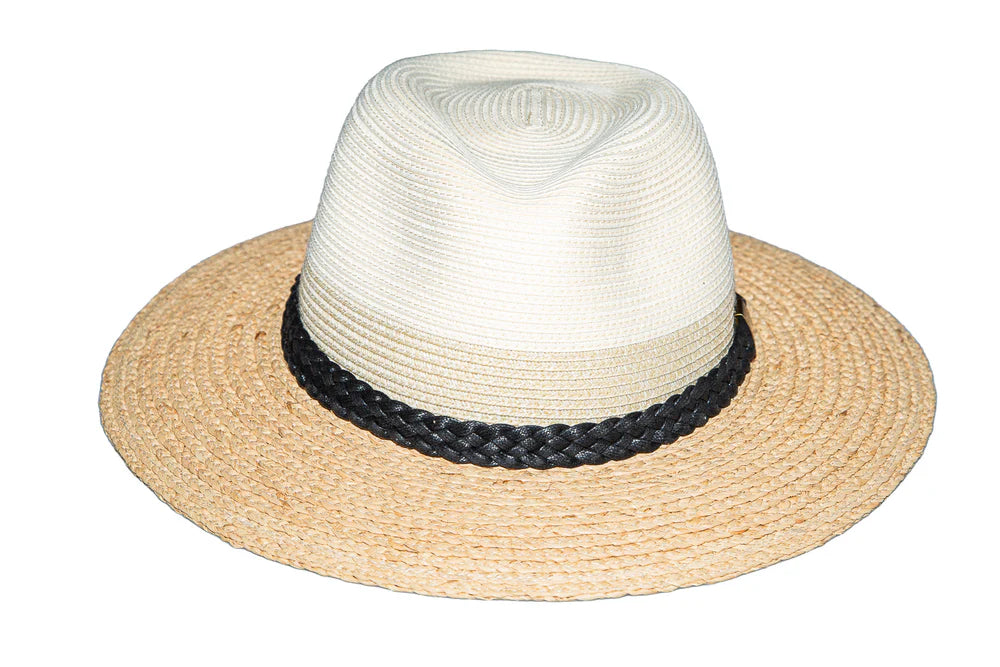 Urban Supply Unisex Tamboti Hat Raffia Tau Collection In Cream