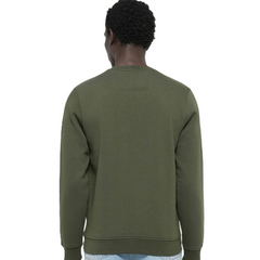 Guess Mens Basic Sweatshirt In Olive