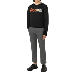 Just Cavalli Mens Patch Crew Neck Sweatshirt In Black