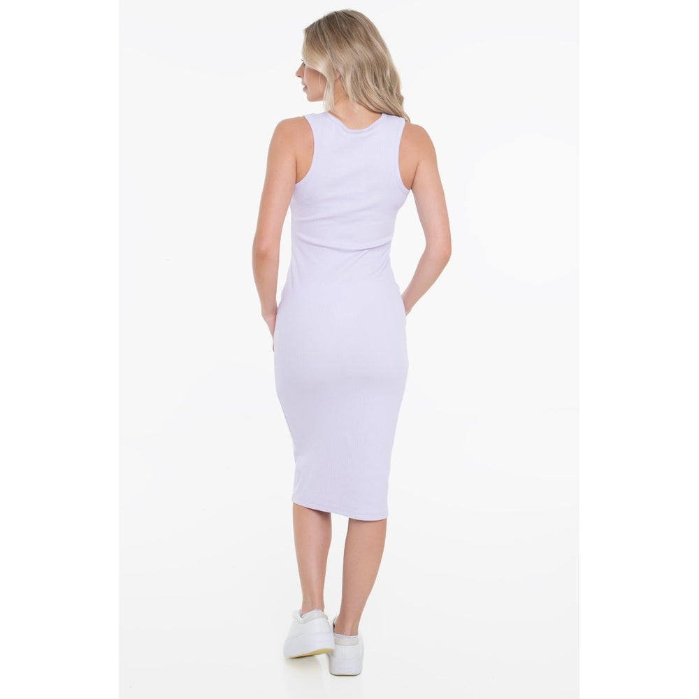Calvin Klein Mens Monologo Tank Midi Dress In Lilac