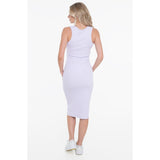 Calvin Klein Mens Monologo Tank Midi Dress In Lilac