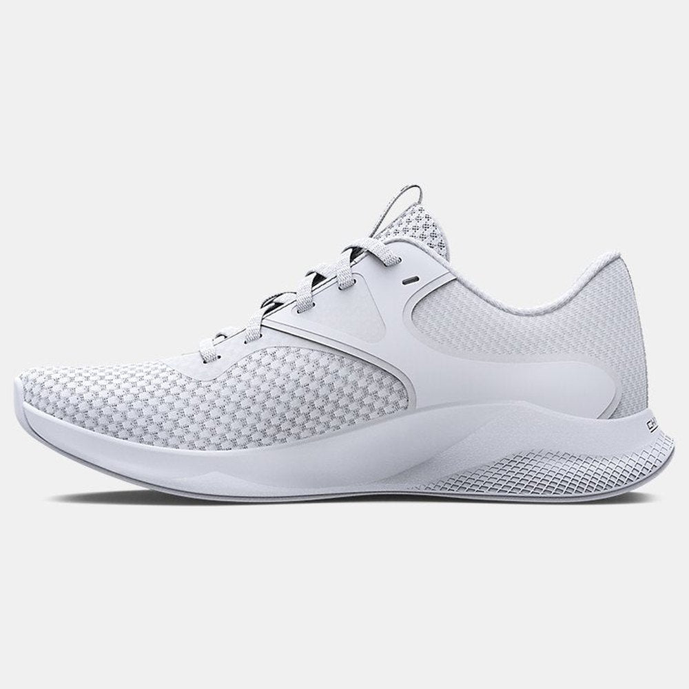 Under Armour Womens Charger Aurora Sneakers In White