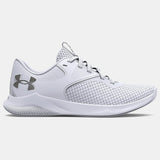Under Armour Womens Charger Aurora Sneakers In White