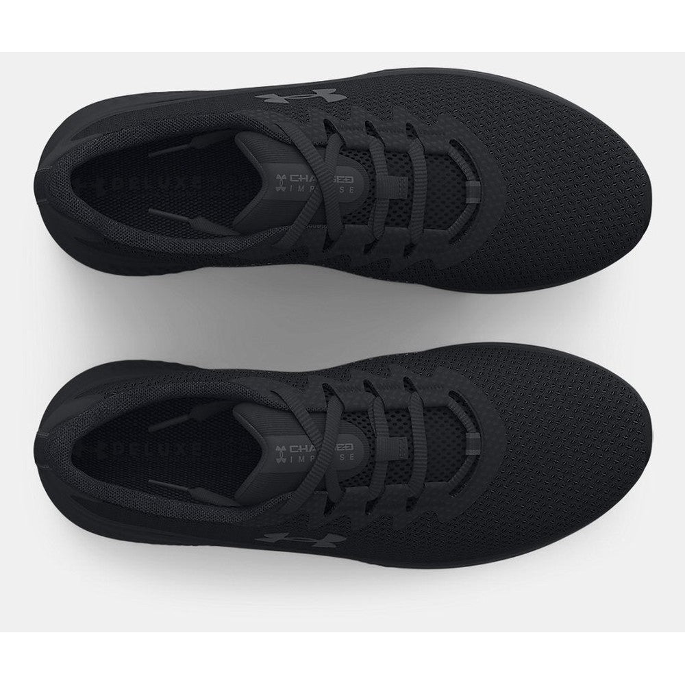 Under Armour Mens Charged Impuse 3 Sneakers In Black