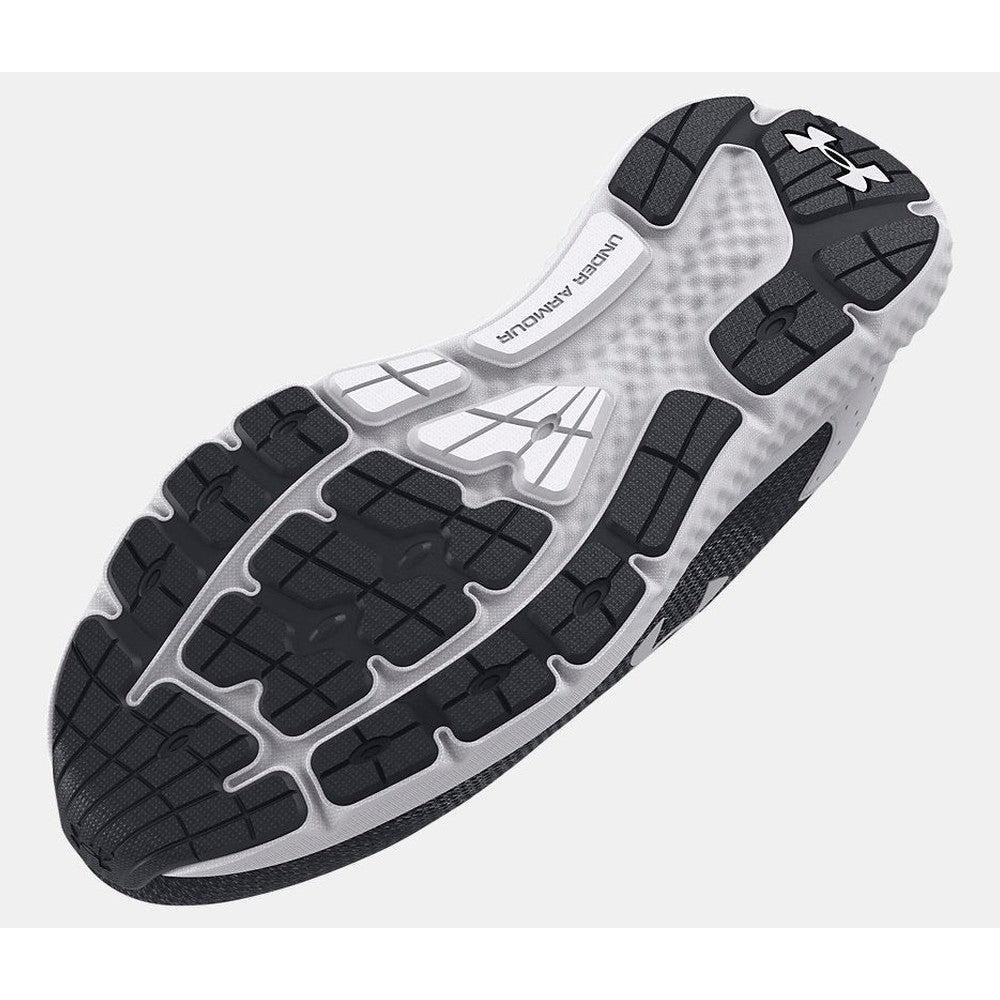 Under Armour Mens Charged Rouge 3 Knit Sneakers In Black/White
