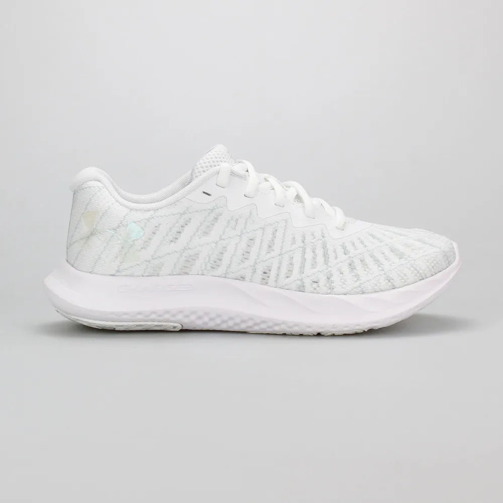 Under Armour Womens Charged Breeze Shoes In White & Grey