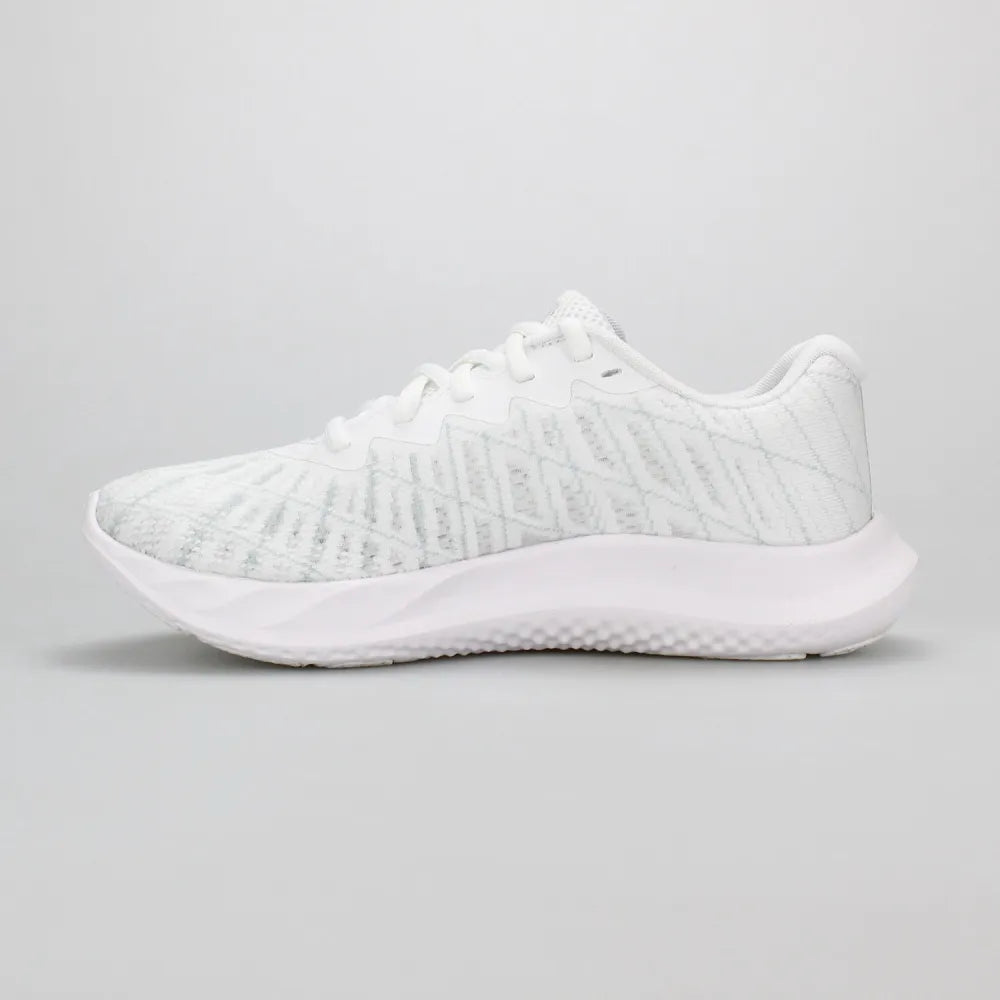 Under Armour Womens Charged Breeze Shoes In White & Grey