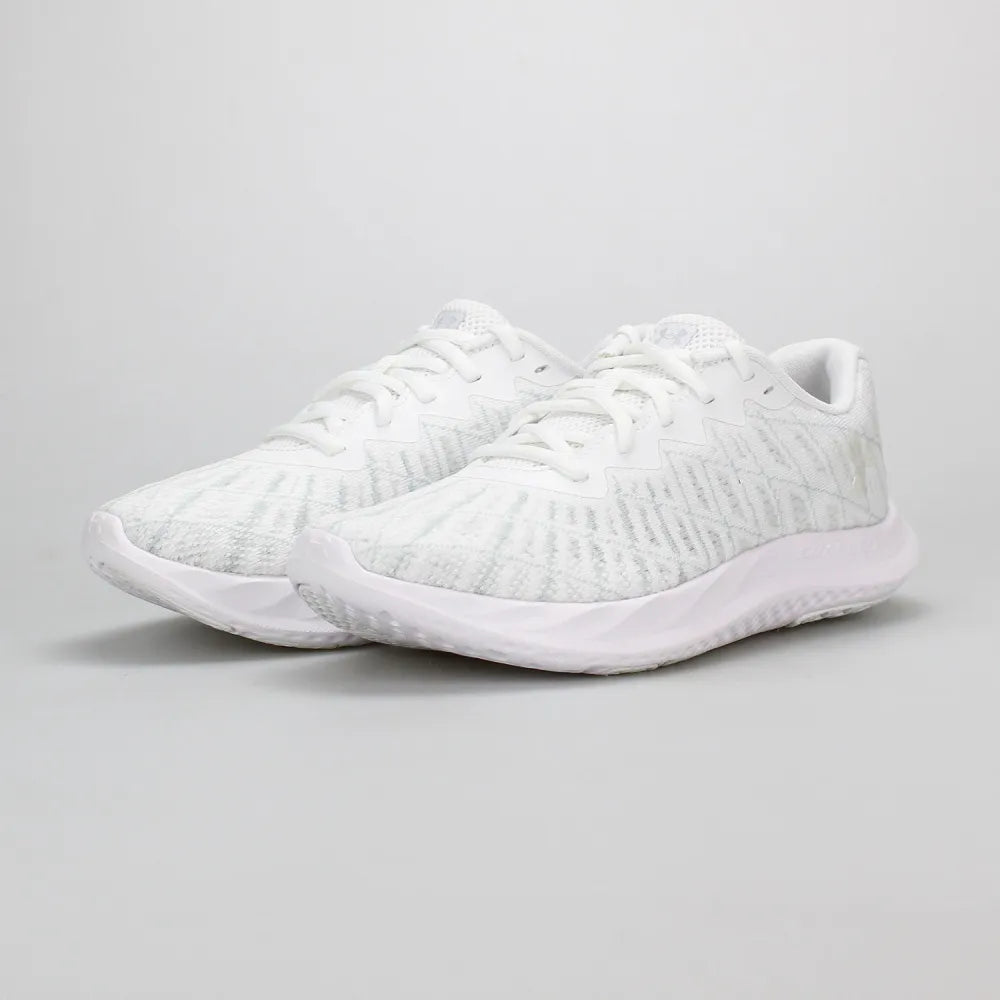 Under Armour Womens Charged Breeze Shoes In White & Grey