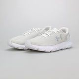 Under Armour Womens Charged Rouge 3 Knit Shoes In White & Grey