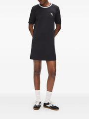 Karl Lagerfeld Womens Ikon Patch Dress In Black