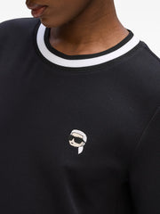 Karl Lagerfeld Womens Ikon Patch Dress In Black