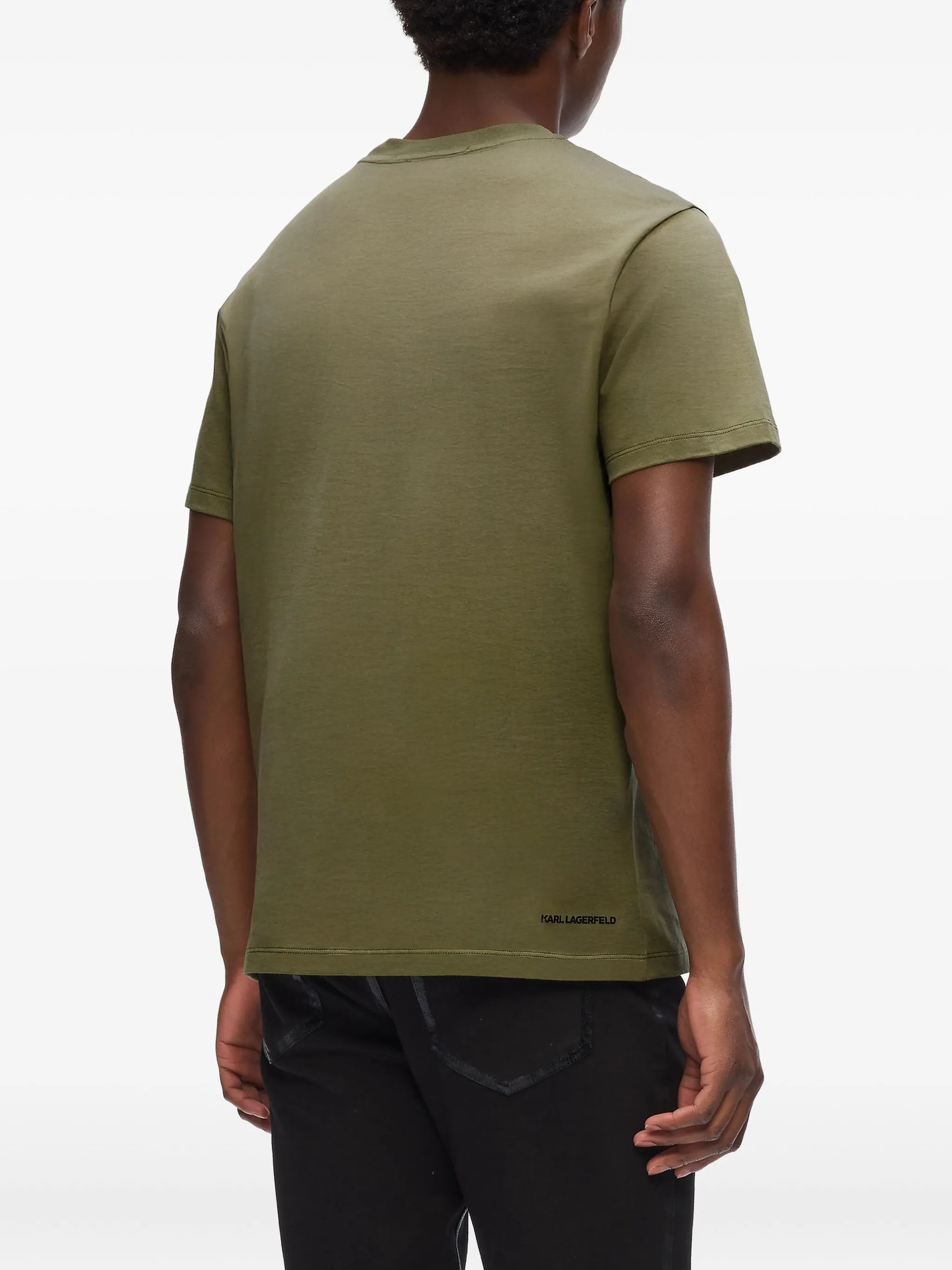 Karl Lagerfeld Mens Essential T-Shirt In Olive