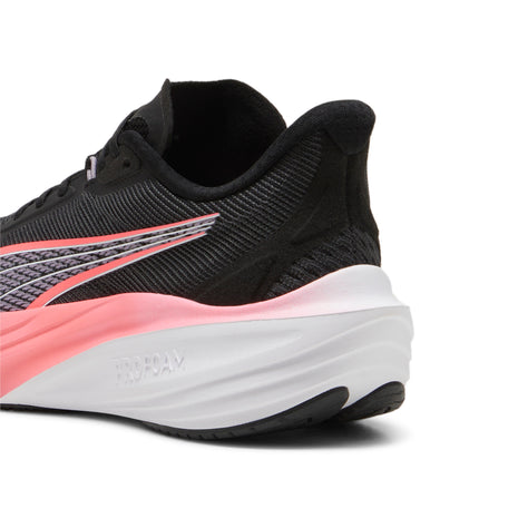 Puma Mens Darter Pro Foam Sneakers In Black/Sunset Glow/Pale Plum