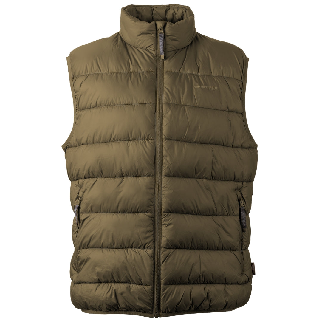Sniper Mens Okavango Body Warmer Jacket In Coyote