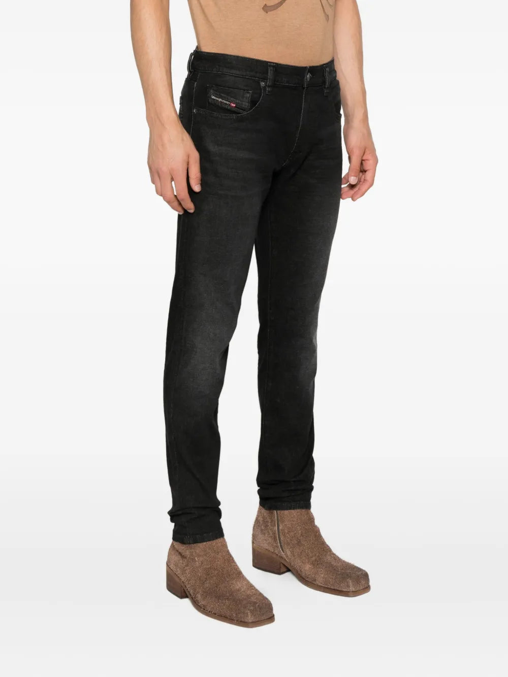 Diesel Mens Sleener-X L.32 Jeans In Black