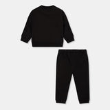 Calvin Klein Kids Unisex Monogram Sweatshirt And Trackpant Set In Black