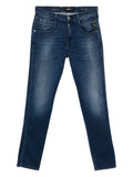 Replay Mens Anbass Jeans In Indigo Blue