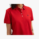 Polo Women's Margot Small Pony Stretch Short Sleeve Golfer In Red