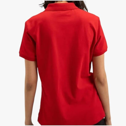 Polo Women's Margot Small Pony Stretch Short Sleeve Golfer In Red