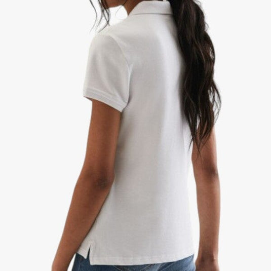 Polo Women's Margot Small Pony Stretch Short Sleeve Golfer In White