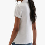 Polo Women's Margot Small Pony Stretch Short Sleeve Golfer In White