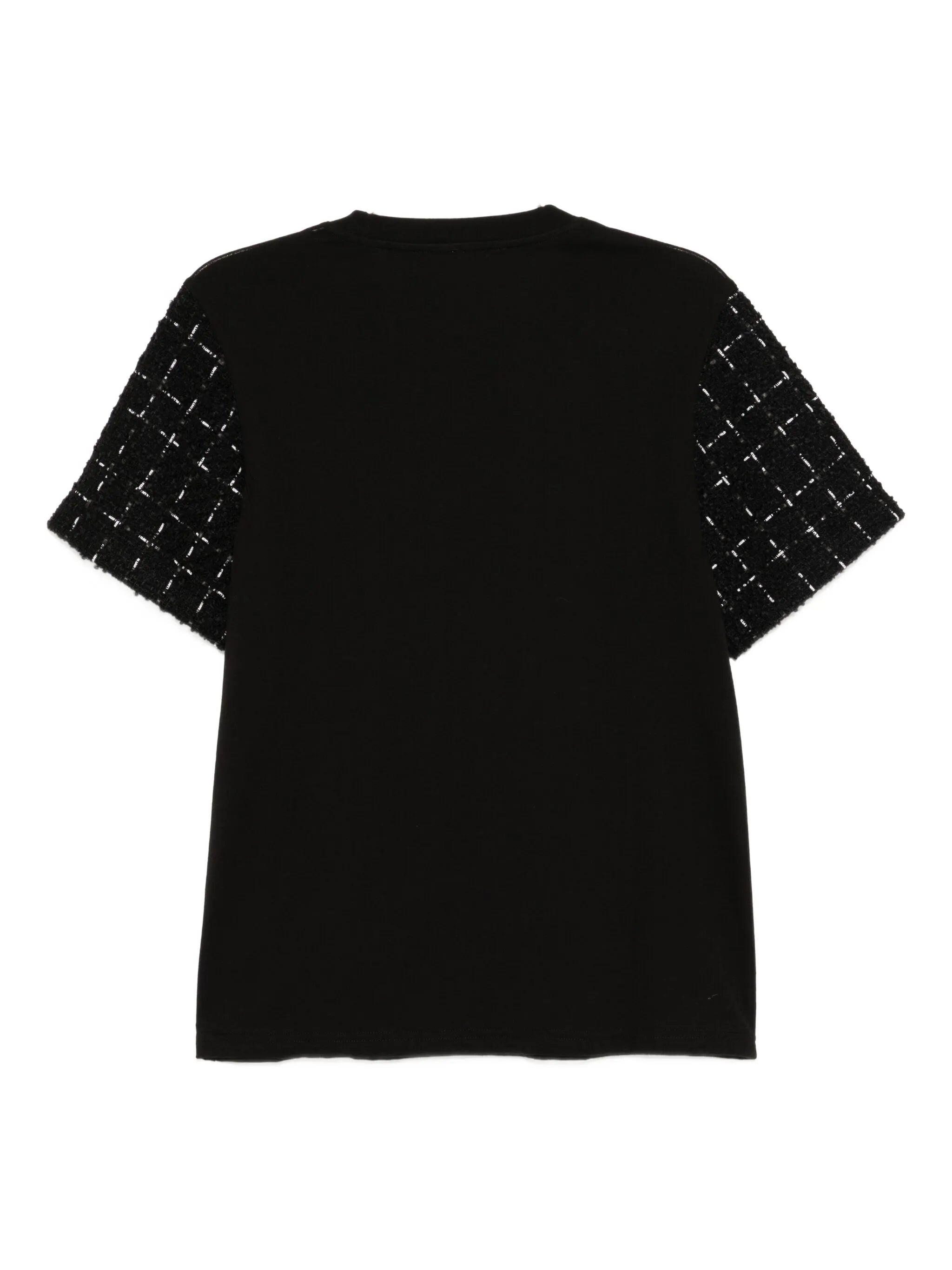 Karl Lagerfeld Womens Boucle Related T-Shirt In Black